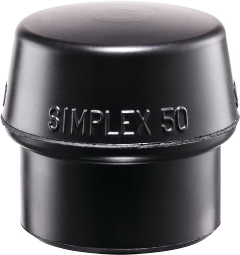 HALDER Schonhammerkopf SIMPLEX Kopf 100 mm Gummi schwarz mittelhart - 3202100