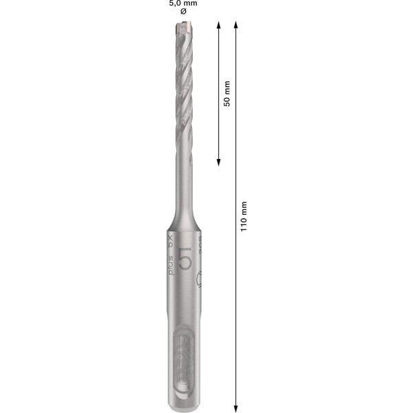 Bosch PRO SDS plus-5X Hammerbohrer 5 x 50 x 110 mm - 2608833771