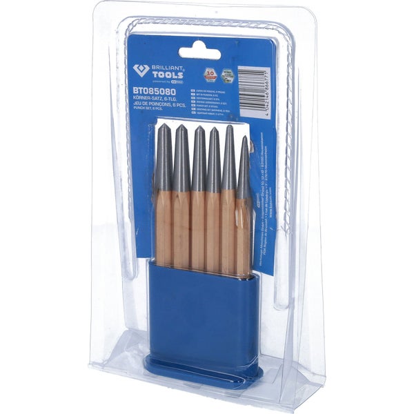 Brilliant Tools Körner-Satz, 6-teilig im Blister