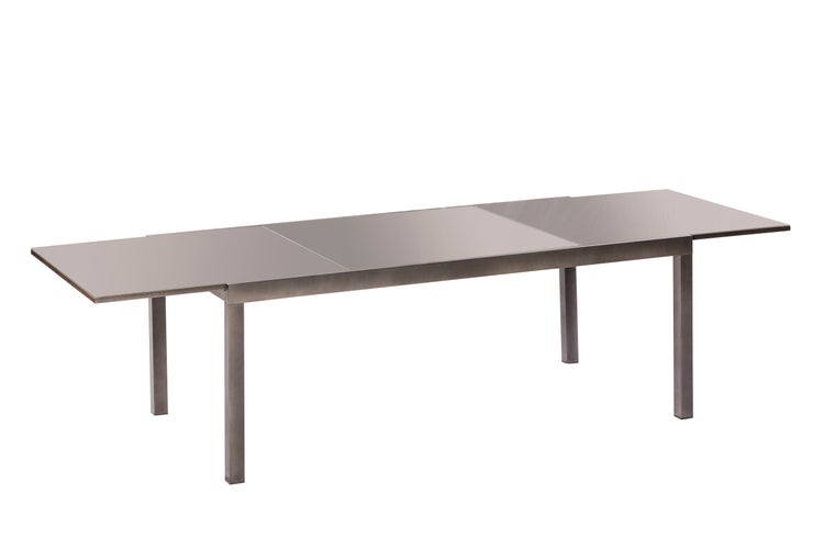 Florenz Gartenmöbelset 7tlg., Klappsessel, Semi Ausziehtisch 200 (300) x 100 cm