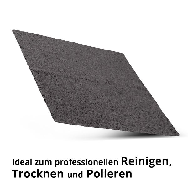 STAHLWERK Mikrofaser-Handtuch 20er Set 40 x 40 cm 300 gsm schwarz