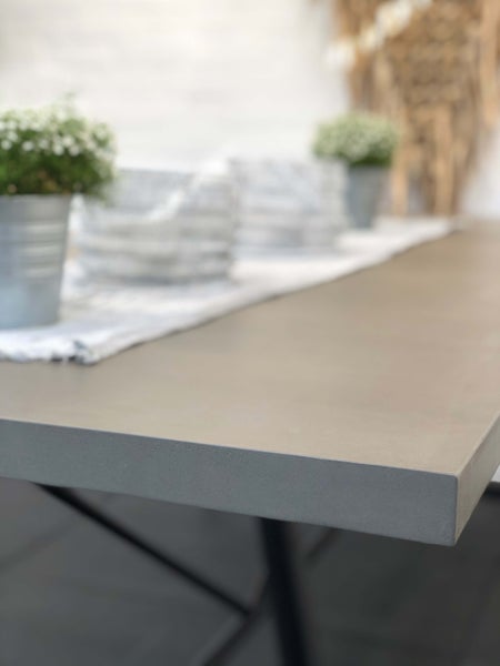 Novum TUBE Esstisch Betontisch 200x100 cm