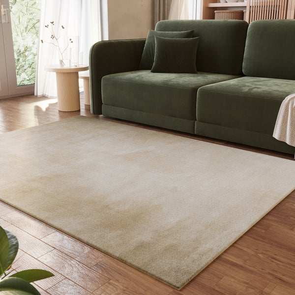 Weicher Hochflor Teppich Creme Beige Eriksson WECONhome 200x290 cm