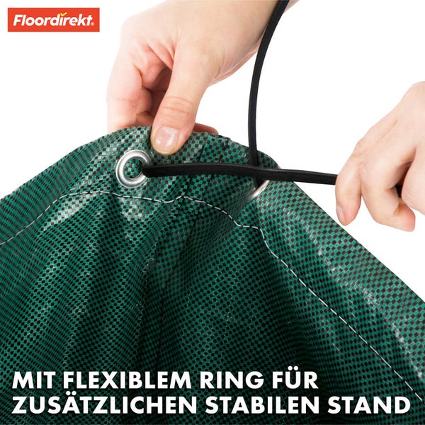 FLOORDIREKT Gartenabfallsack - im 3er Set - für Gartenabfälle - Stabil - Selbststehend & Wasserabweisend
