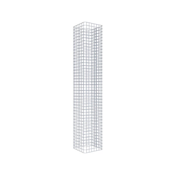 Gabionensäule 42 x 42 cm MW 5 x 5 cm eckig - Höhe: 2,10 m
