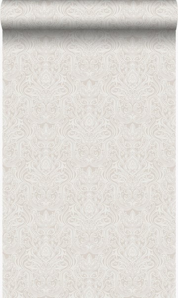 Origin Wallcoverings Tapete Ornamente Hellgrau - 53 cm x 10.05 m - 346530