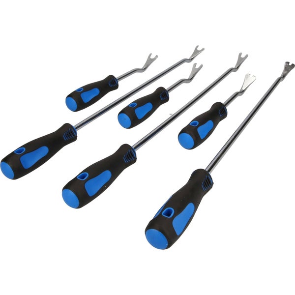 BRILLIANT TOOLS Lösewerkzeug-Satz für Verkleidungsclips 6tlg. - BT511045