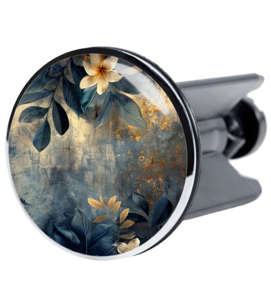 Waschbeckenstöpsel mit floralem Muster