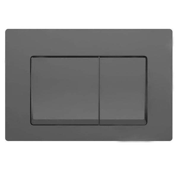 Drückerplatte Gunmetal Kompatibel zu Geberit Duofix Sigma / Delta 2 Mengenspülung
