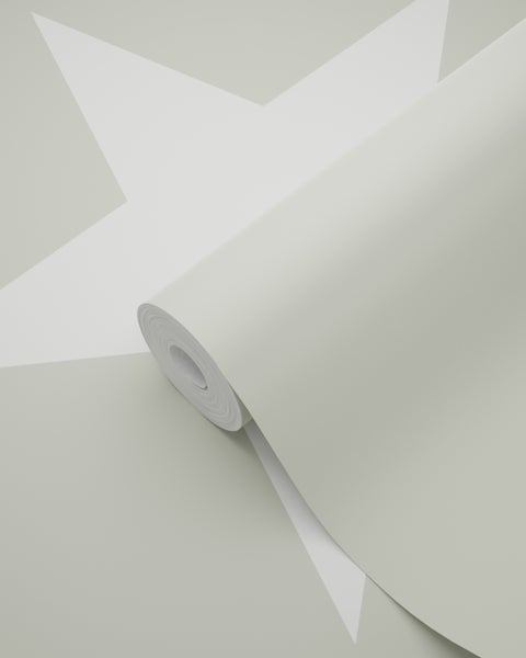 Eine Rolle Tapete mit Sternmuster