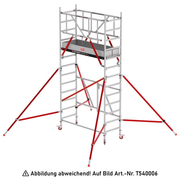 Altrex Klappgerüst RS Tower 54 Aluminium Fiber-Deck Plattform 0,75x1,85m ohne Safe-Quick 4,8m AH