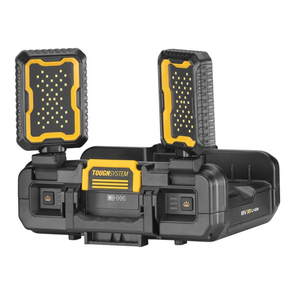 Toughsystem Baustellenleuchte mit zwei LED Strahlern