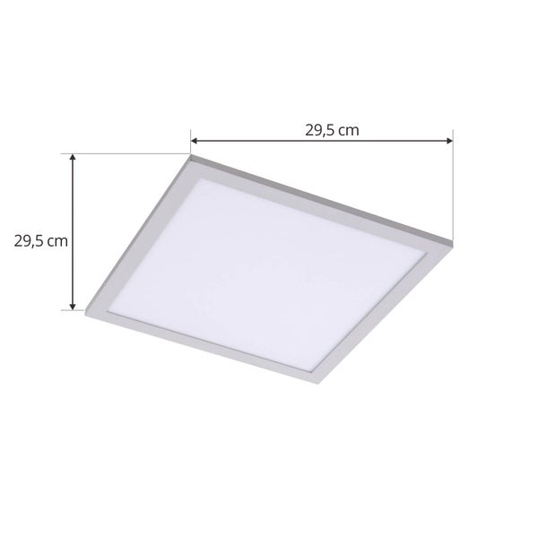 Quadratisches LED-Panel mit den Abmessungen 29,5 Zentimeter mal 29,5 Zentimeter.
