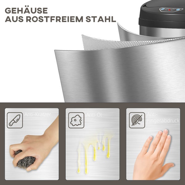 Gehäuse aus rostfreiem Stahl mit Anti-Kratzer-, Anti-Öl- und Anti-Fingerabdruck-Eigenschaften
