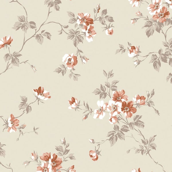 Duro Tapete Blumen Grün - 53 cm x 10.05 m - 661115