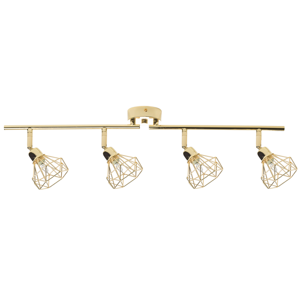 Strahler 4-flammig ERMA verstellbar Metall Gold