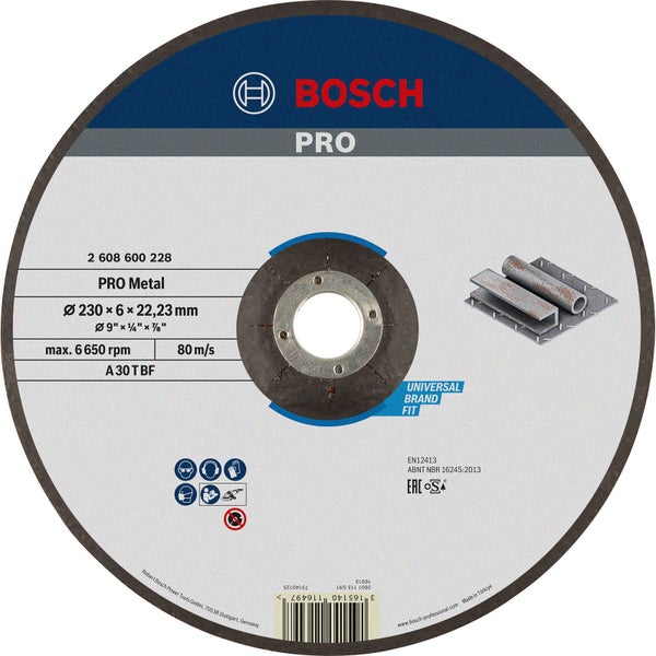 Bosch PRO Trennscheibe für Metall, Durchmesser 230 Millimeter