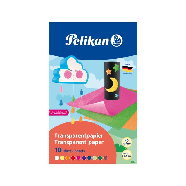 Pelikan Transparentpapier Mappe mit 10 Blatt in 10 Farben