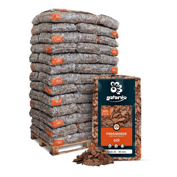 Galamio Rindenmulch Pinie Grob 60l x 39 Sack 2340l Palette