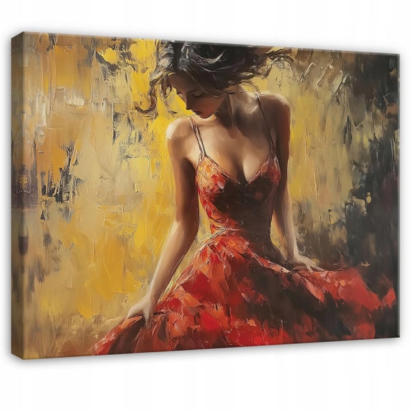 Leinwandbild Abstrakt Frau Bilder Wohnzimmer Schlafzimmer 120x80 cm