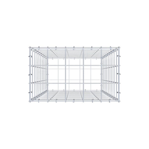 Gabione 100 cm x 50 cm x 30 cm (L x H x T), Maschenweite 10 cm x 10 cm, C-Ring