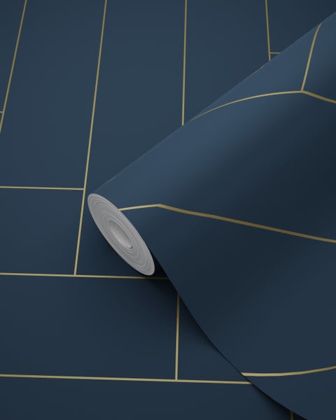 Tapetenrolle mit geometrischem Muster für die Wandgestaltung