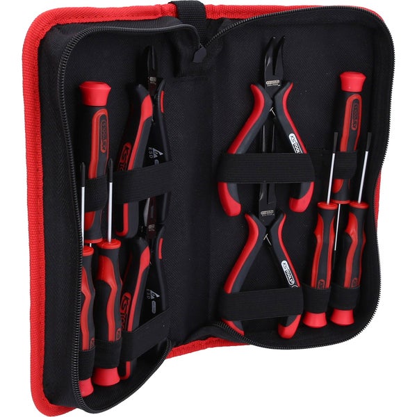 Werkzeugsatz mit Zangen und Schraubendrehern im Koffer