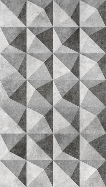 Dekorative Wandfliese mit geometrischem Dreiecksmuster für Innenräume