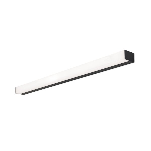 Moderne LED Wandleuchte in länglicher Form mit diffuser Lichtabdeckung