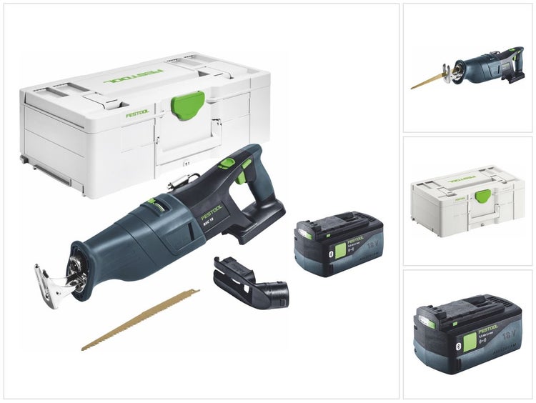 Festool RSC 18 EB-Basic Akku Säbelsäge 18 V Brushless + 1x Akku 5,0 Ah + Systainer - ohne Ladegerät