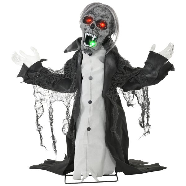 Animierte Halloween-Dekoration mit leuchtenden Augen und Mund