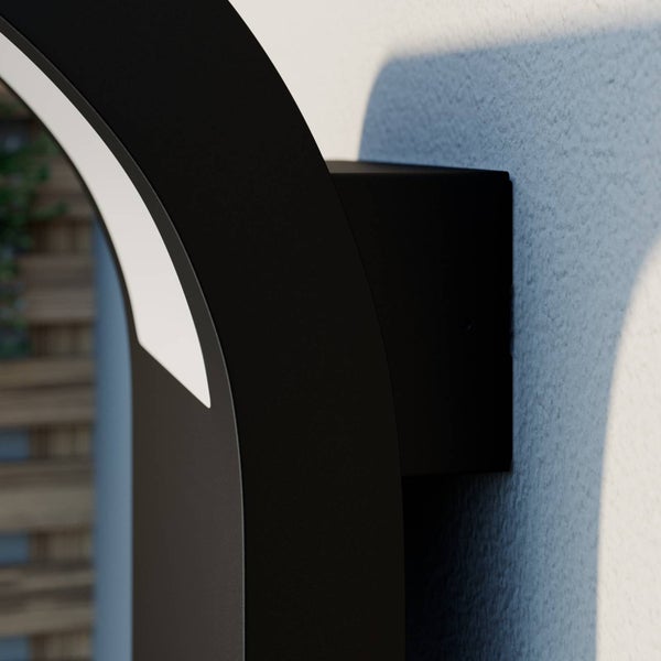 Arcchio LED Wandleuchte außen Advik (Modern) in Schwarz aus Aluminium (1 flammig, ) - Außenwandleuchten Wandlampe Led Außenlampe Outdoor für Außenwand/Hauswand Haus Terrasse &