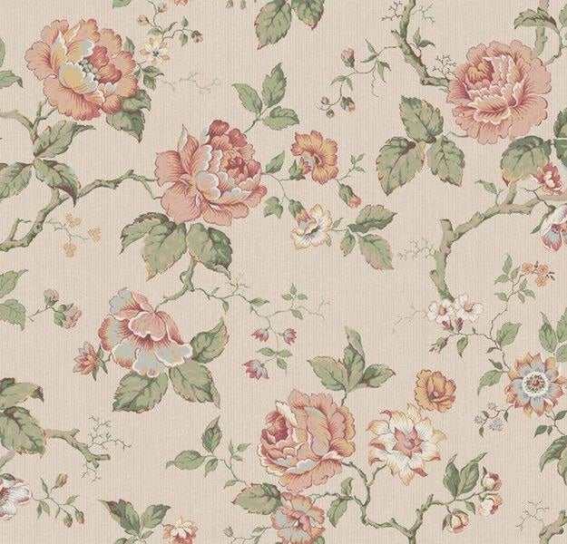 Borastapeter Tapete Blumen Rosa - 49 cm x 10.05 m - 660582