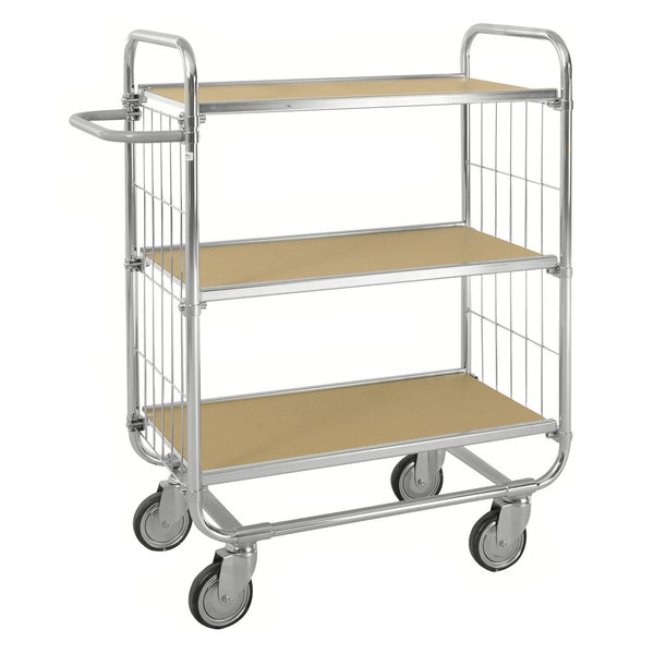 Servierwagen mit drei Ablageflächen und Griff