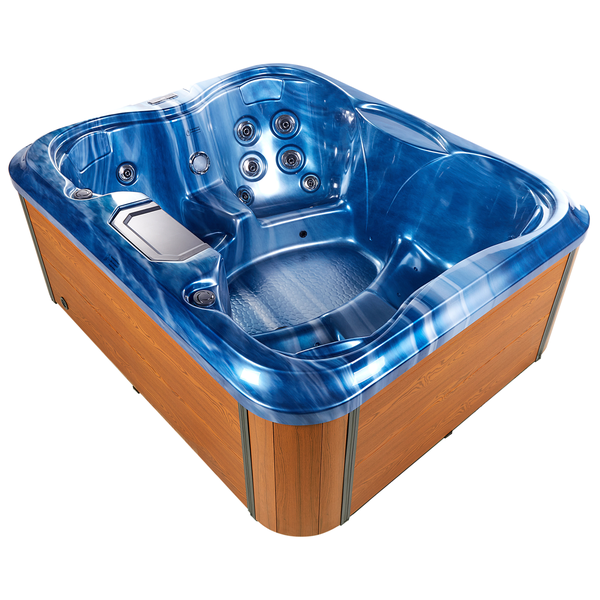 Outdoor Whirlwanne mit LED ARCELIA Blau