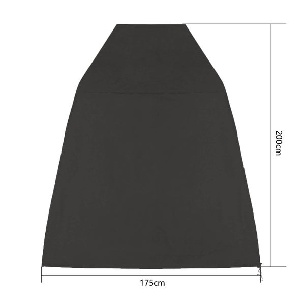Home Deluxe - Regenabdeckung - PRO L schwarz - für Hängesessel I Hängestuhl Gartenschaukel Hängekorb