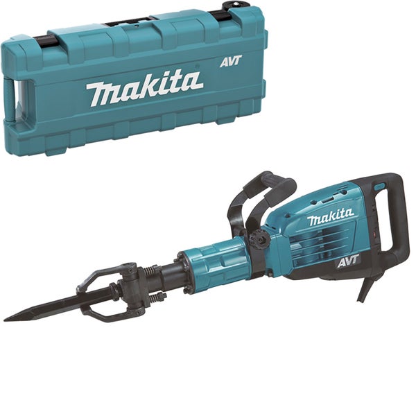 Makita Abbruchhammer mit Anti-Vibration-Technologie und Transportkoffer.