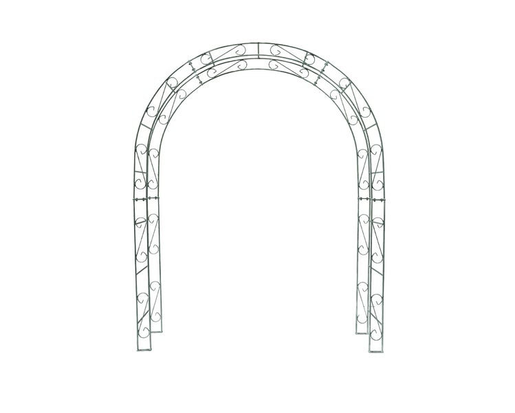 Metall-Gartenbogen mit Rankgitter