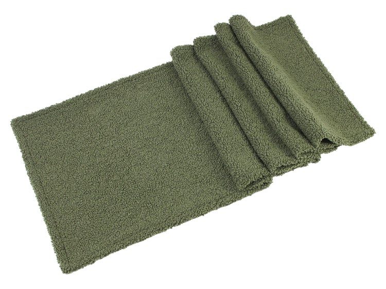 FRANK FLECHTWAREN | Tischläufer Moosgrün, POLYESTER, 40 x 140 cm