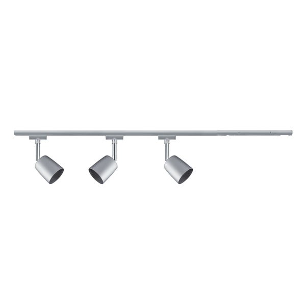 URail Schienenspot Cover Starterset GU10 max. 10W dimmbar 230V Chrom matt, Chrom