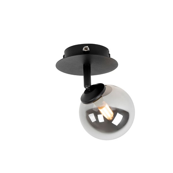 Deckenleuchte mit rundem Glasschirm