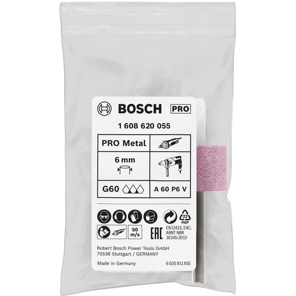 Bosch PRO Steel Schleifstiftset 25 x 20 mm G60 - 1608620055