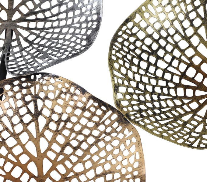 FRANK FLECHTWAREN | Wanddeko Lotus, METALL, 100 x 50 cm