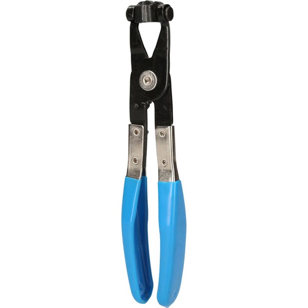 Schlauchklemmenzange mit blauen Griffen