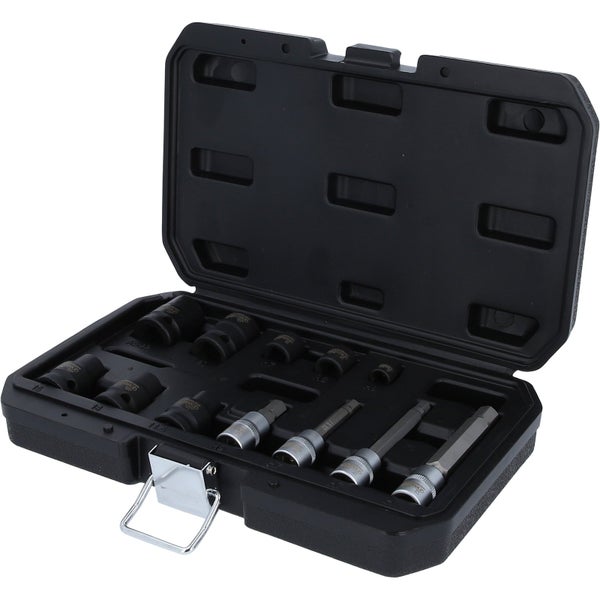 Steckschlüsselsatz in geöffnetem schwarzen Koffer