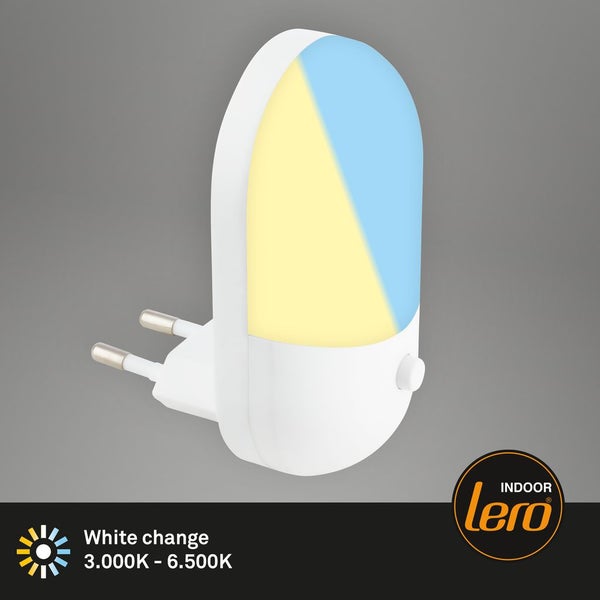 CCT LED night light, white, 6xLED