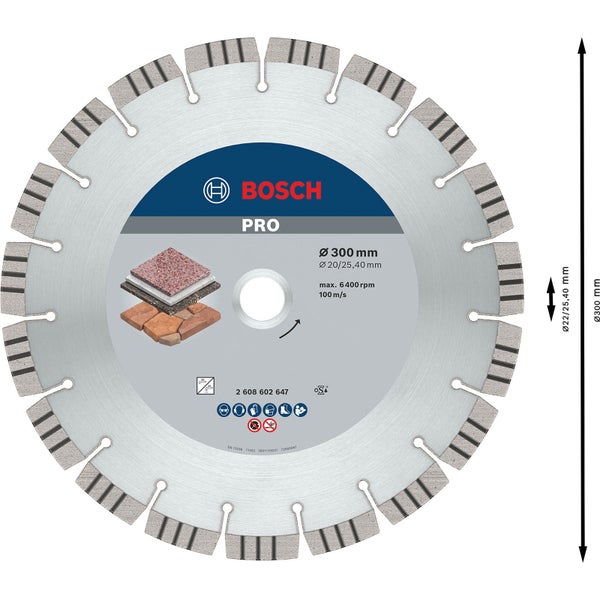 Bosch Pro Trennscheibe mit 300 mm Durchmesser
