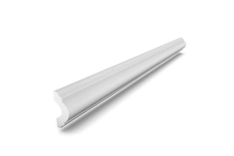 Stuckleiste Zierprofil aus Polystyrol für den Übergang zwischen Wand und Decke.