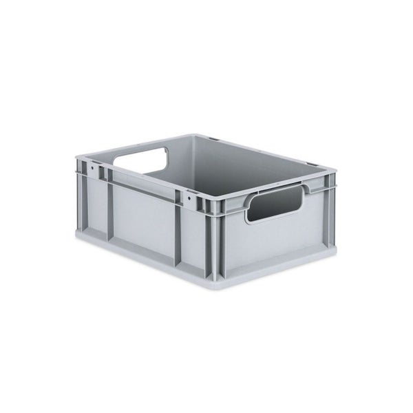 PROREGAL Spar Set 10x Eurobox Nextgen Economy Mit Scharnierdeckel & Roten Schiebeschnappverschlüssen Griffe Offen HxBxT 17 x 30 x 40 cm 16 Liter