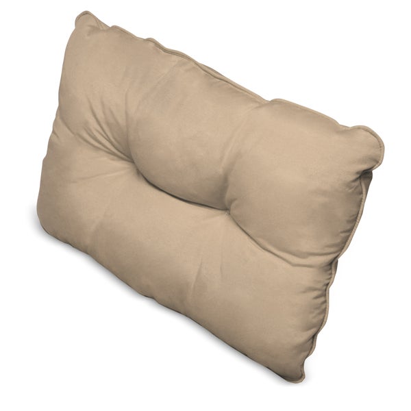 Beautissu Flair Loungekissen Outdoor Rücken 70x40x12cm Natur